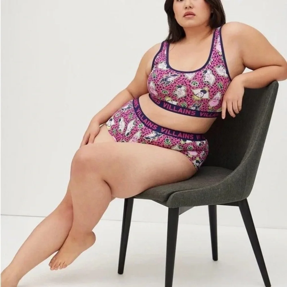 Torrid | Bralette - Cotton Disney Villains Leopard Pink Plus Size Various